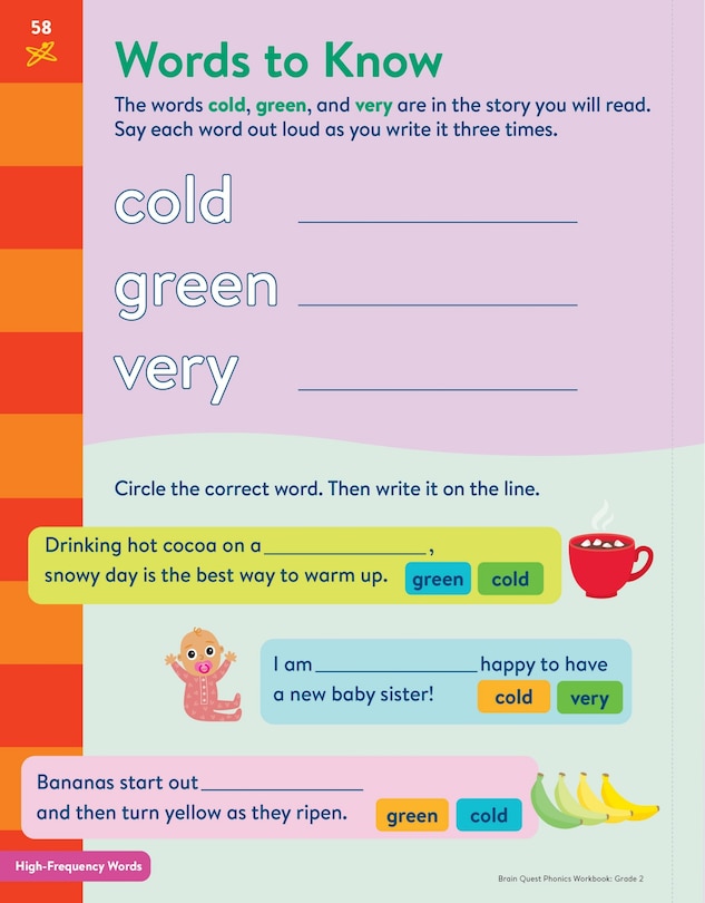 Aperçu du contenu 4_Brain Quest Phonics Workbook: Grade 2