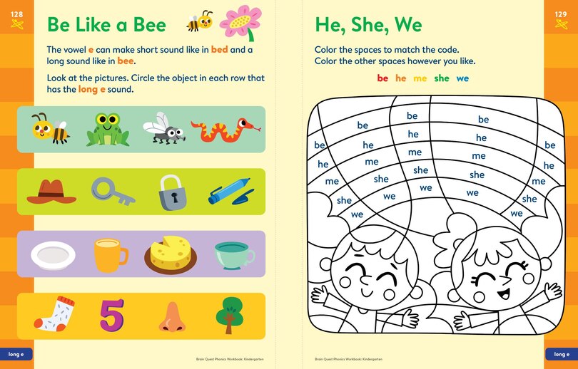 Sample content_Brain Quest Phonics Workbook: Kindergarten