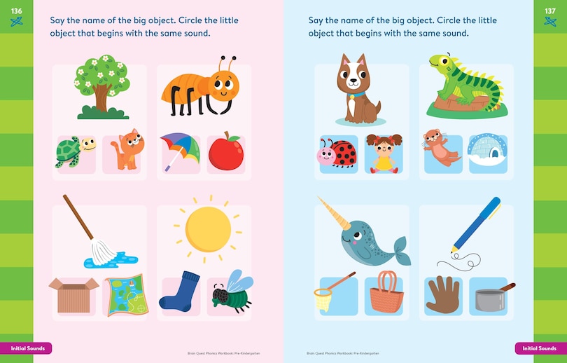 Aperçu du contenu_Brain Quest Phonics Workbook: Pre-Kindergarten