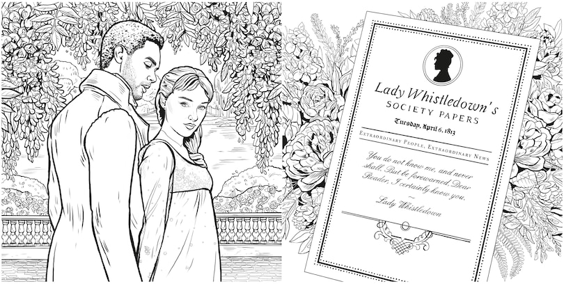 Aperçu du contenu_Bridgerton: The Official Coloring Book