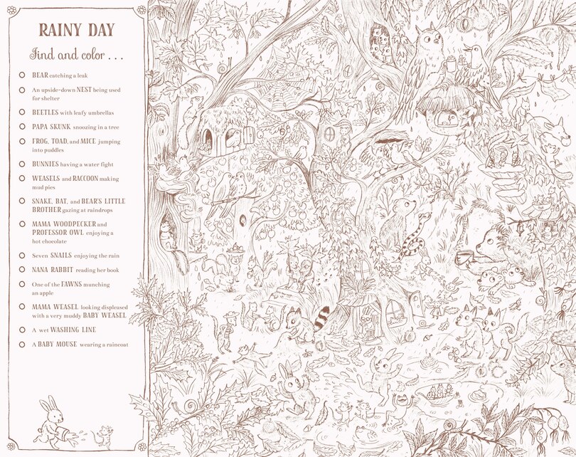 Sample content_Brown Bear Wood: A Search-and-Find Coloring Book