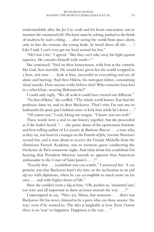 Sample content 3_Buckaroo Banzai Against the World Crime League, Et Al: A Compendium of Evils