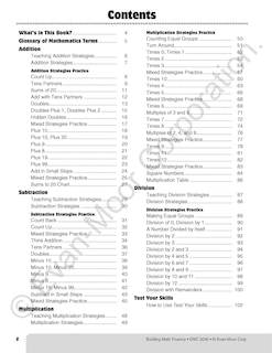 Aperçu du contenu_Building Math Fluency, Grade 3 Teacher Resource