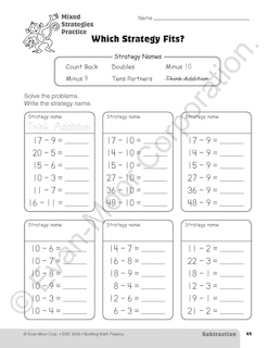 Aperçu du contenu 4_Building Math Fluency, Grade 3 Teacher Resource