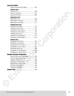 Aperçu du contenu 2_Building Math Fluency, Grade 4 - 6 Teacher Resource