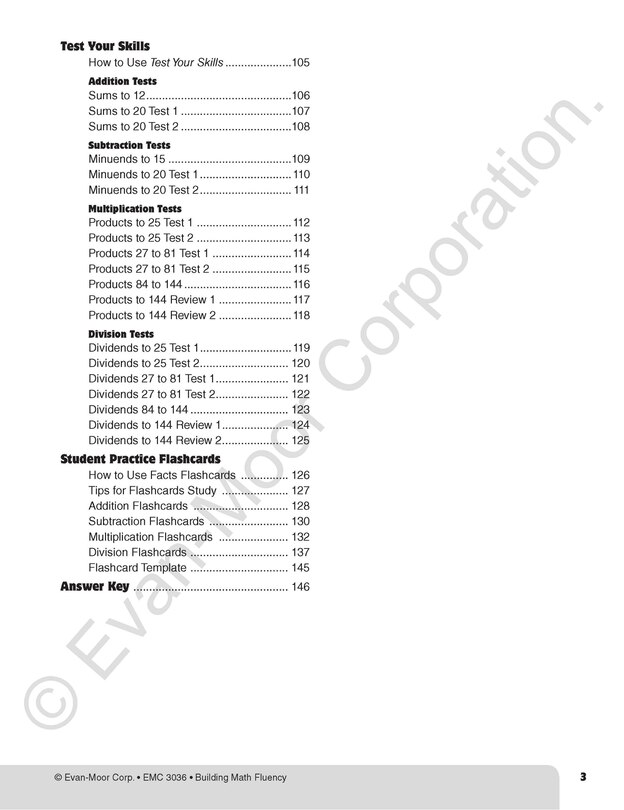 Aperçu du contenu 2_Building Math Fluency, Grade 4 - 6 Teacher Resource