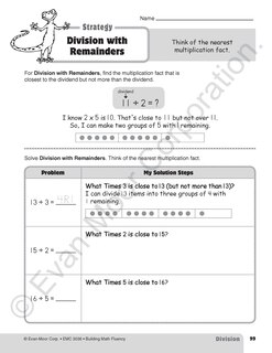 Aperçu du contenu 5_Building Math Fluency, Grade 4 - 6 Teacher Resource