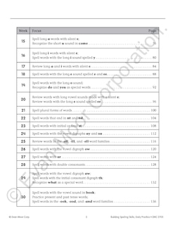 Sample content 2_Building Spelling Skills, Grade 1 Teacher Edition