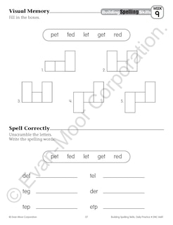 Sample content 2_Building Spelling Skills, Grade 1 Student Workbook