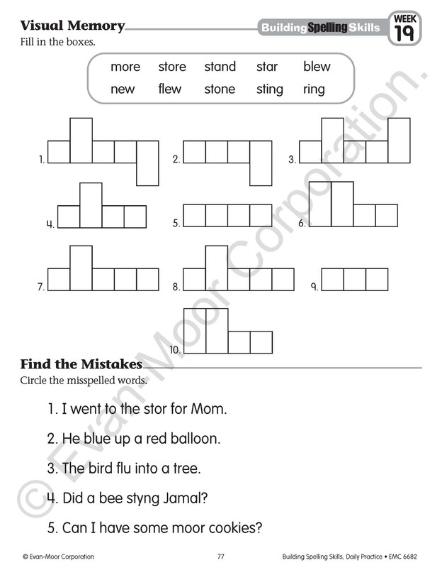 Sample content 2_Building Spelling Skills, Grade 2 Student Workbook