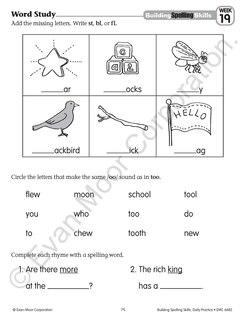 Sample content 4_Building Spelling Skills, Grade 2 Student Workbook