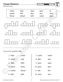 Aperçu du contenu 4_Building Spelling Skills, Grade 3 Teacher Edition