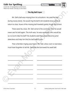 Aperçu du contenu 4_Building Spelling Skills, Grade 4 Student Workbook (5-pack)