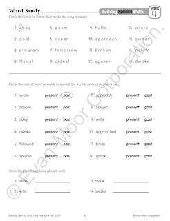 Aperçu du contenu 5_Building Spelling Skills, Grade 5 Teacher Edition