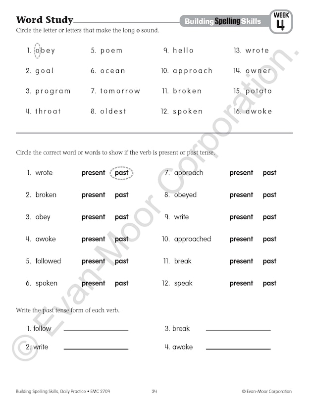 Aperçu du contenu 5_Building Spelling Skills, Grade 5 Teacher Edition