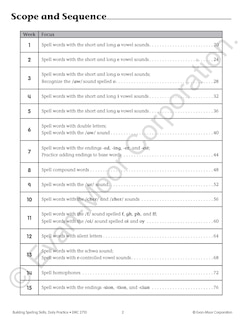 Sample content_Building Spelling Skills, Grade 6 Teacher Edition