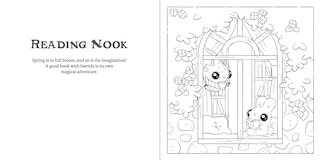 Sample content_Bunnehs and Dwagons: Magical Kingdoms Cosy Colouring