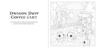 Sample content 2_Bunnehs and Dwagons: Magical Kingdoms Cosy Colouring