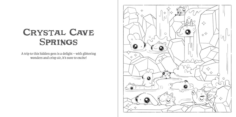 Sample content 3_Bunnehs and Dwagons: Magical Kingdoms Cosy Colouring