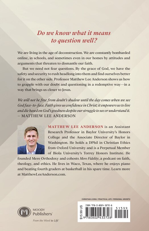Back cover_Called Into Questions