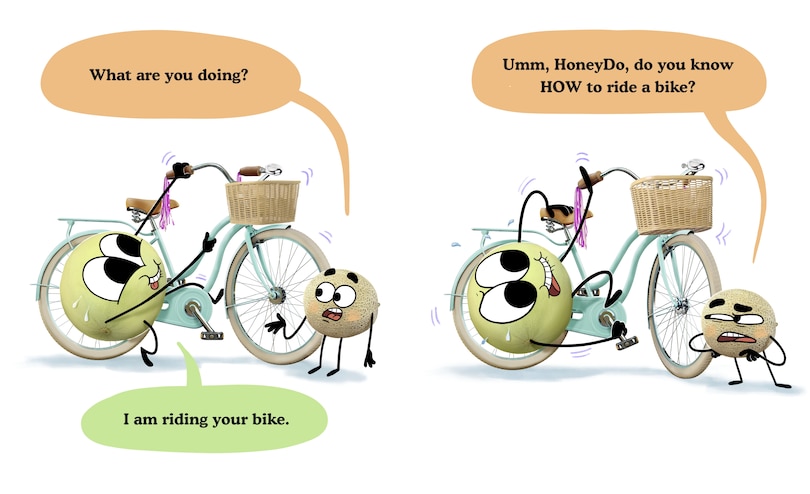 Aper&ccedil;u du contenu 3_Cantaloupe and HoneyDo Ride a Bike