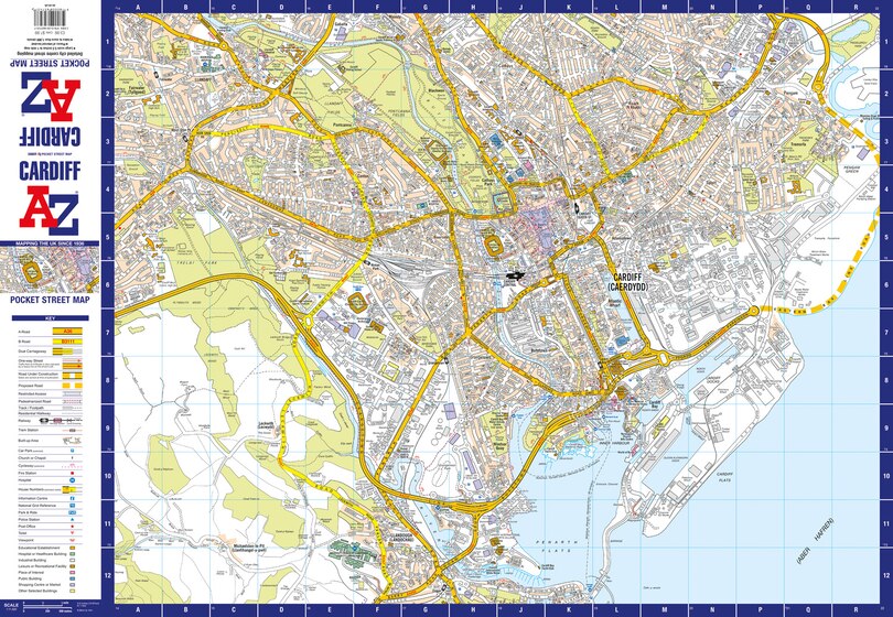 Sample content 2_Cardiff A-Z Pocket Street Map
