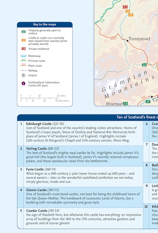 Sample content_Castles Map of Scotland