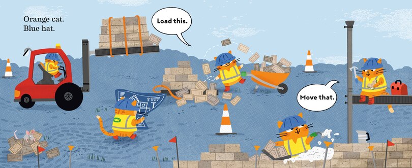 Sample content_Cats in Construction Hats