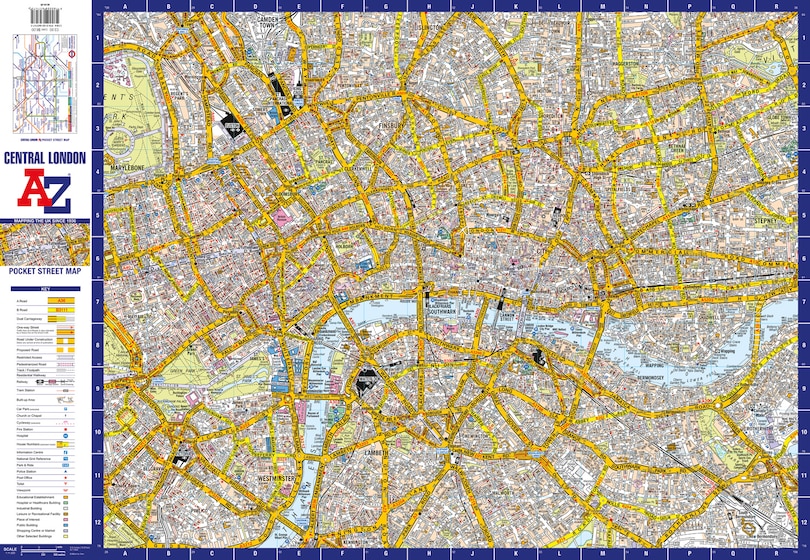 Aperçu du contenu_Central London A-Z Pocket Street Map