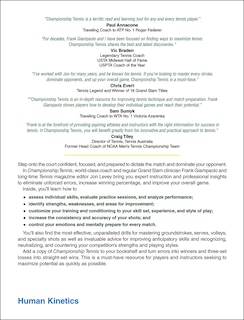 Couverture arri&egrave;re_Championship Tennis