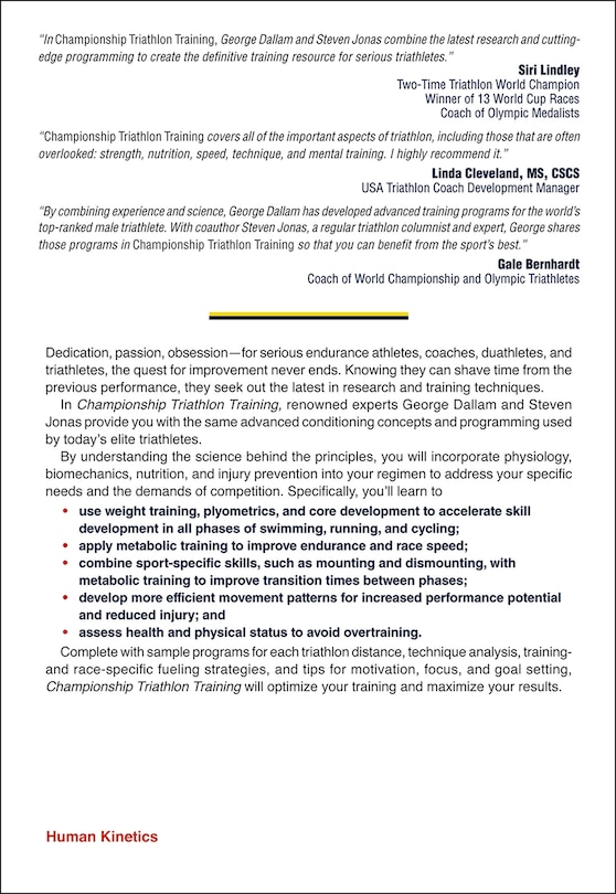 Back cover_Championship Triathlon Training