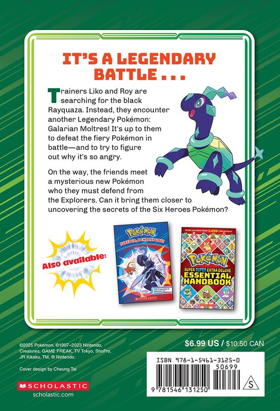 Back cover_Chasing a Legend (Pok&eacute;mon Chapter Book)