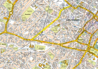 Sample content 2_Cheltenham A-Z Pocket Street Map: Accurate street map for easy navigation