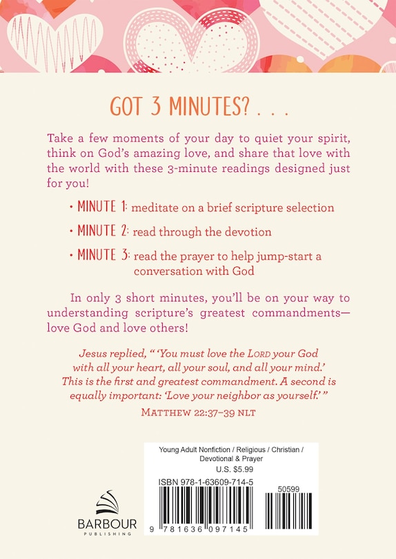 Couverture arrière_Choose Love: 3-Minute Devotions for Teen Girls