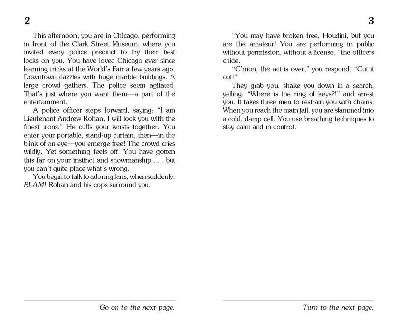 Sample content 3_Choose Your Own Adventure Spies: Harry Houdini
