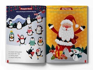 Aper&ccedil;u du contenu_Christmas Activity Book For Children - Festive Fun