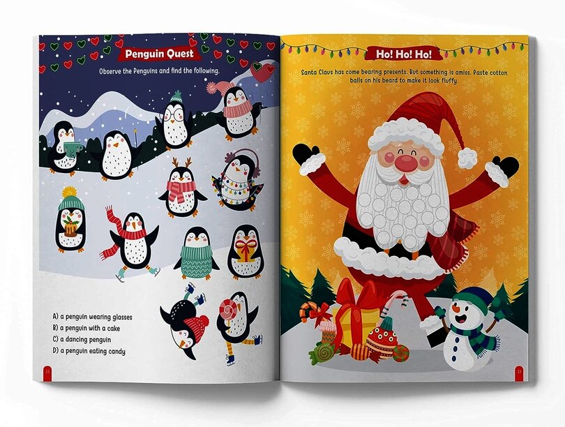 Aper&ccedil;u du contenu_Christmas Activity Book For Children - Festive Fun