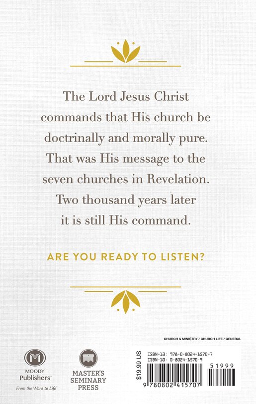 Back cover_CHRIST'S CALL TO REFORM THE CHURCH