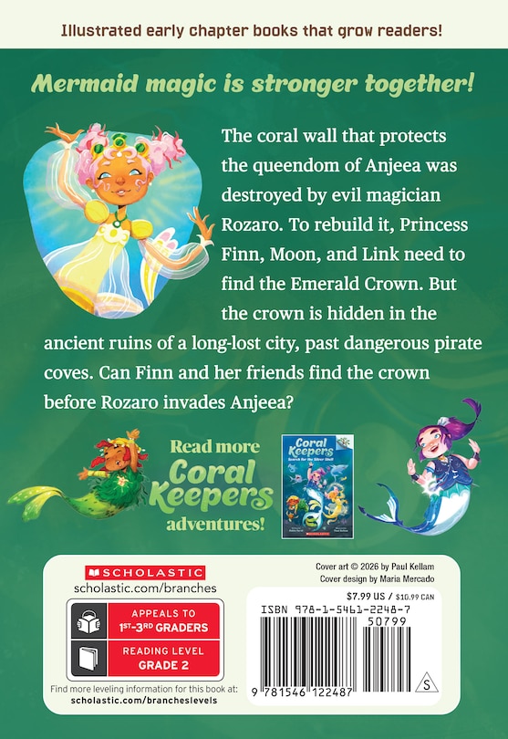 Couverture arri&egrave;re_Claim the Emerald Crown: A Branches Book (Coral Keepers #3)
