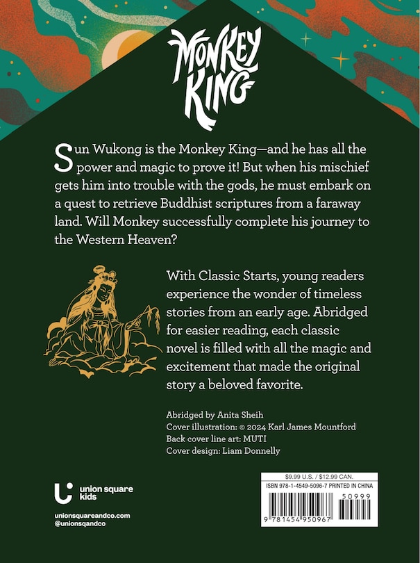 Back cover_Classic Starts&reg;: Monkey King
