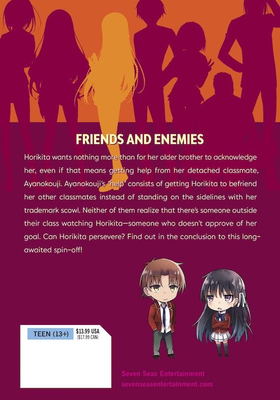 Back cover_Classroom of the Elite: Horikita (Manga) Vol. 2