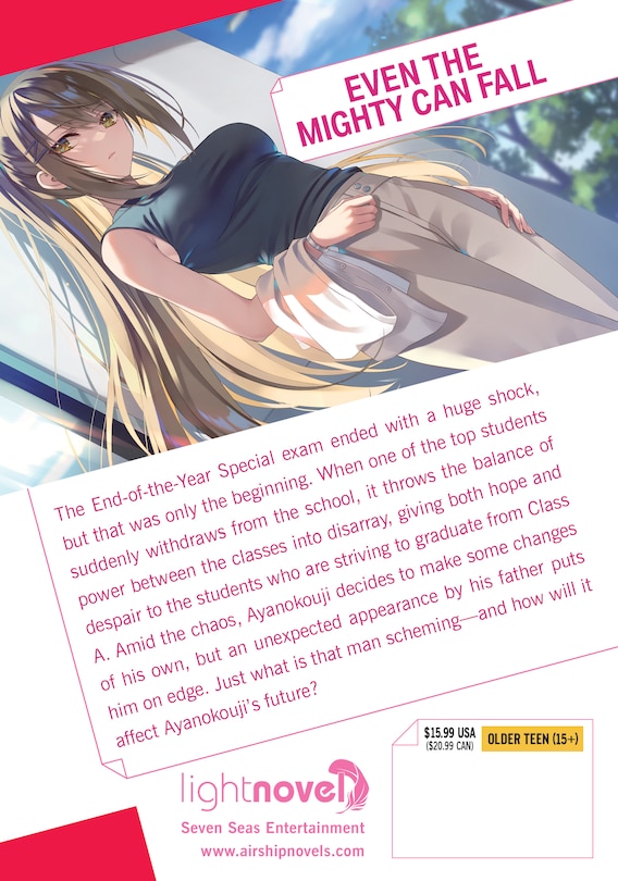 Couverture arri&egrave;re_Classroom of the Elite: Year 2 (Light Novel) Vol. 12.5