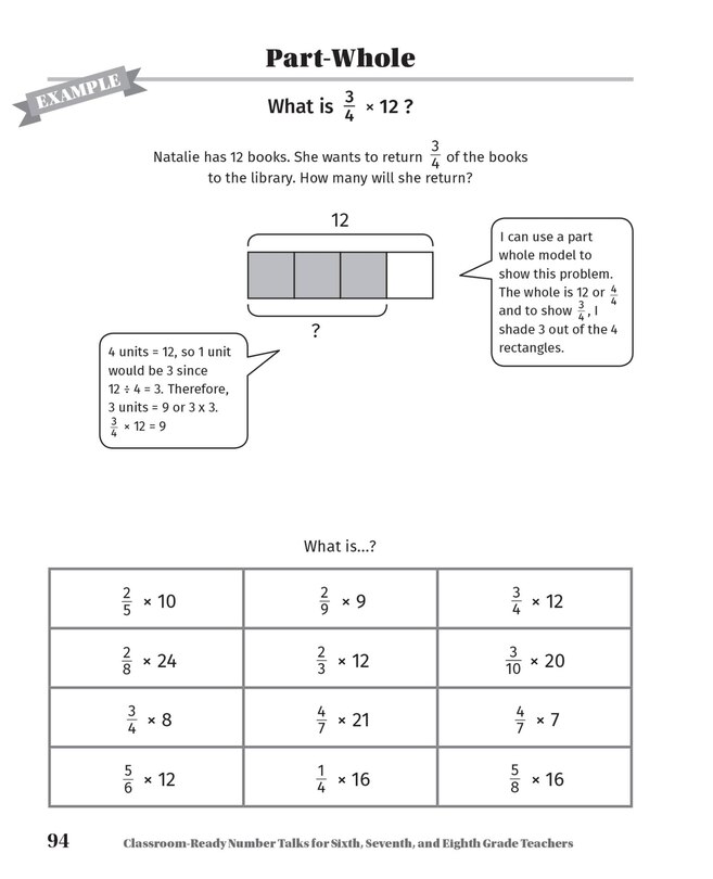 Aper&ccedil;u du contenu 4_Classroom-ready Number Talks For Sixth, Seventh, And Eighth Grade Teachers