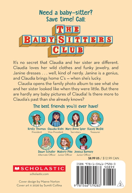Back cover_Claudia and the Great Search (The Baby-sitters Club #33)
