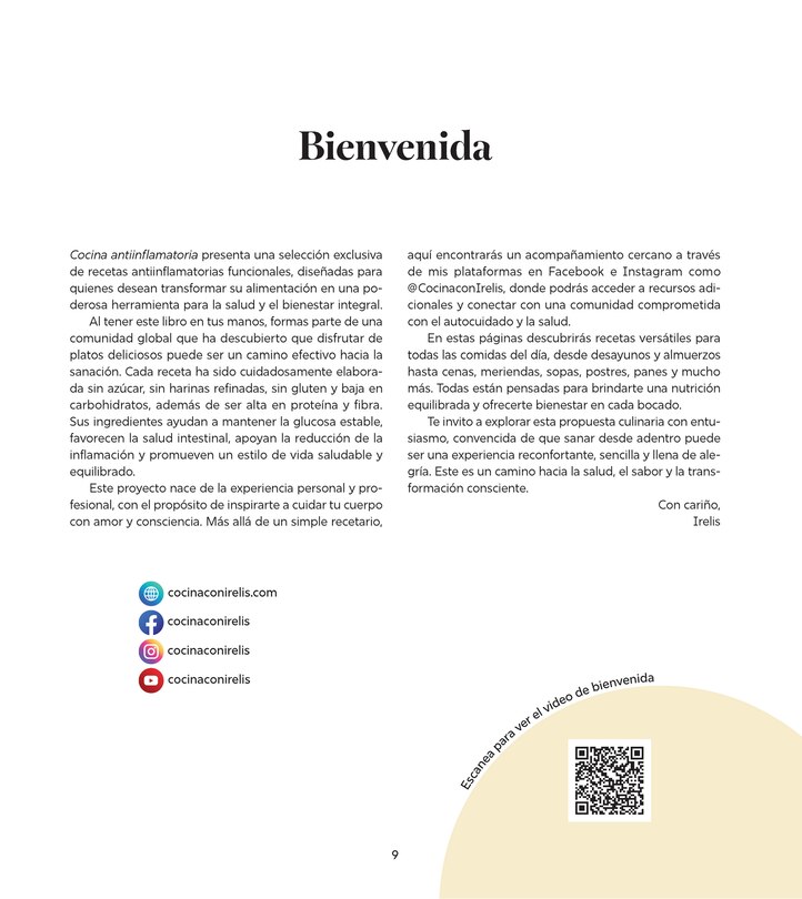 Sample content_Cocina antiinflamatoria: M&aacute;s de 100 recetas para sanar / Anti-Inflammatory Cooking: More Than 100 Recipes for Healing