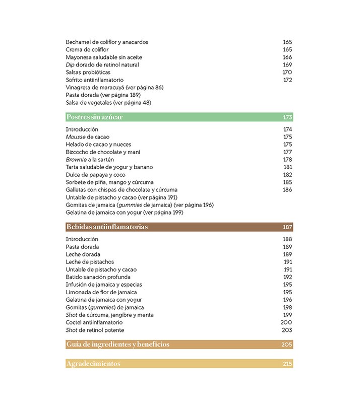 Sample content 2_Cocina antiinflamatoria: M&aacute;s de 100 recetas para sanar / Anti-Inflammatory Cooking: More Than 100 Recipes for Healing