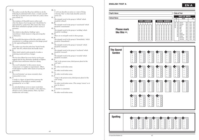 Aper&ccedil;u du contenu 2_Collins 11+ Practice