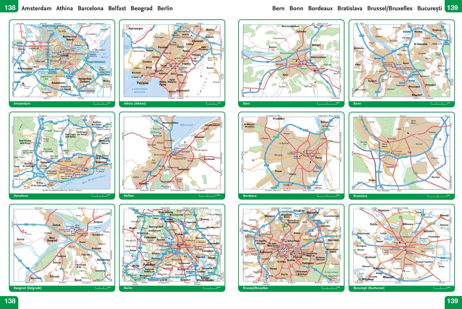 Collins Big Road Atlas Europe 2026 A3 Spiral Clear Easy To Read 4 