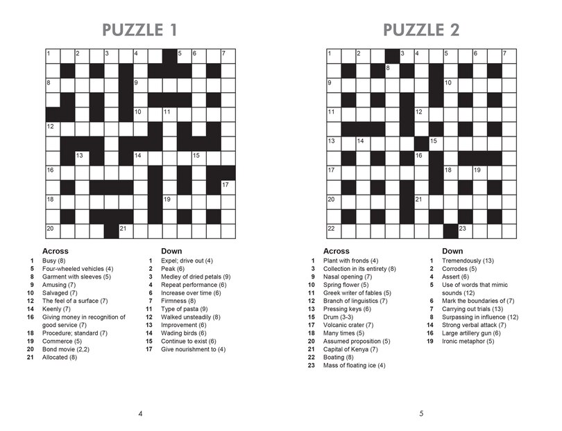 Sample content_Collins Bumper Book of Crosswords book 1