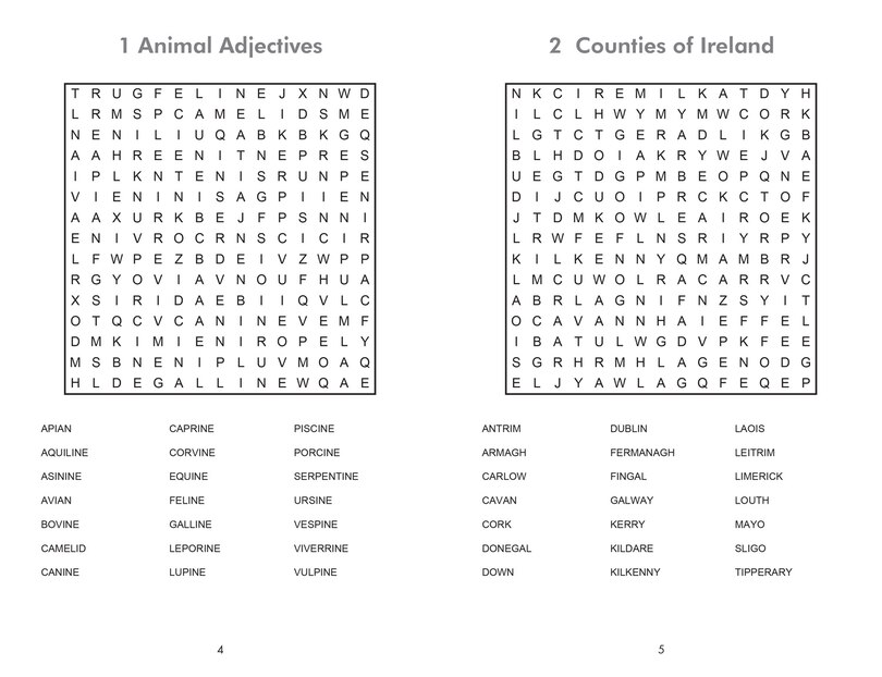 Sample content_Collins Bumper Book of Wordsearch book 1